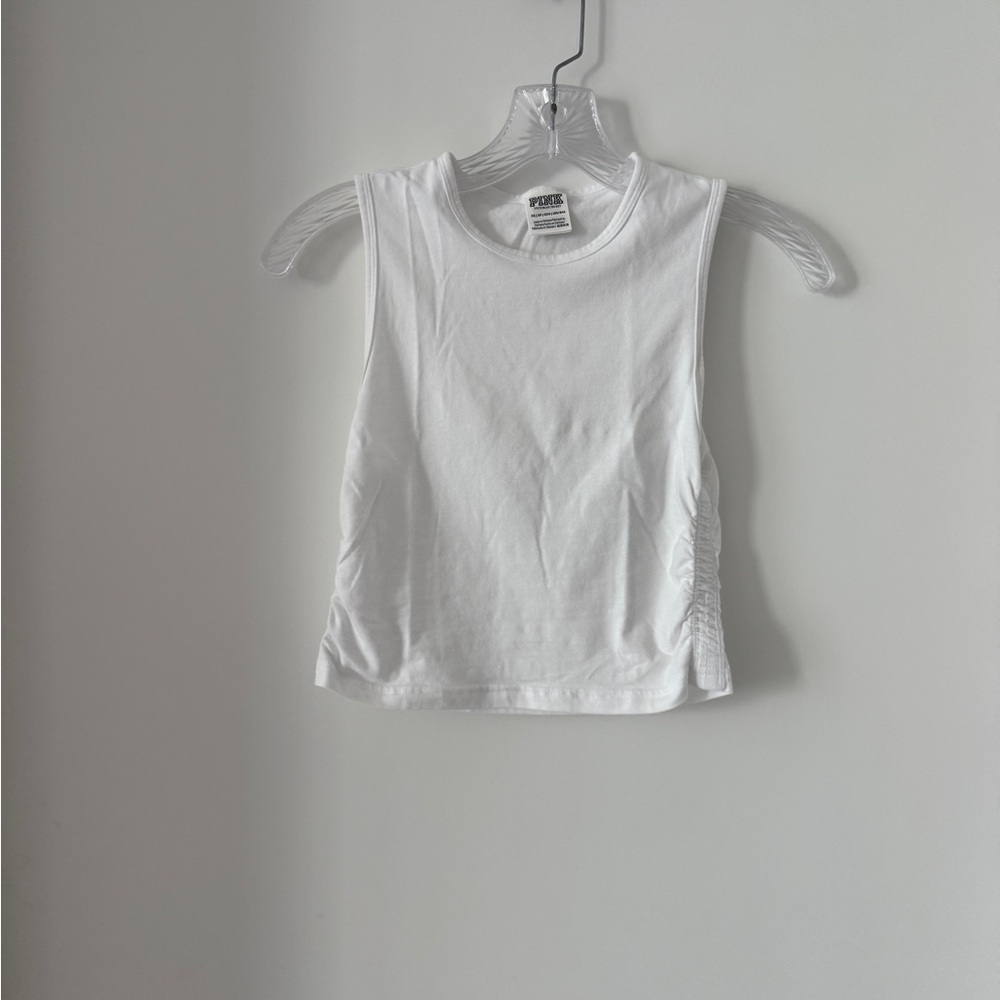 PINK Victoria's Secret White Crop Top